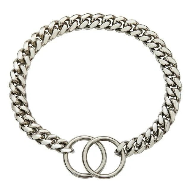 Verstellbarer Edelstahl-Hundehalsband mit Robuster Kette