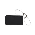 Kompakte Lesebrille mit flexiblem Silikon-Nasenpolster und praktischem Etui