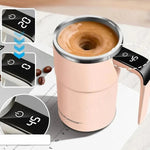 Automatic Mixing Cup with Stainless Steel Interior and Concealed Charging Port