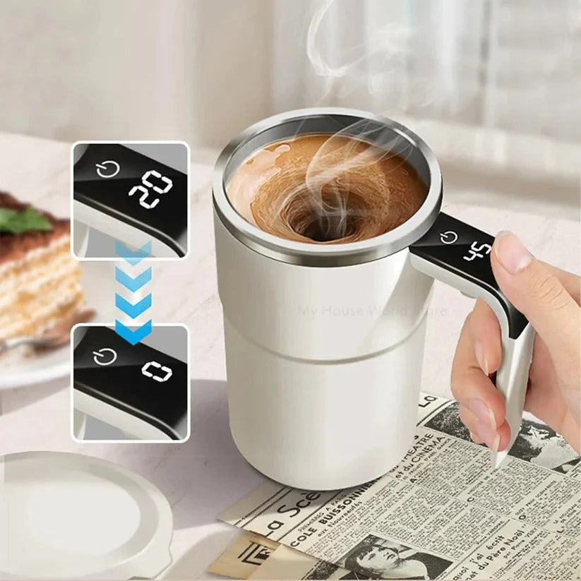 Automatischer Mischbecher mit Edelstahl-Innenleben und LED-Anzeige