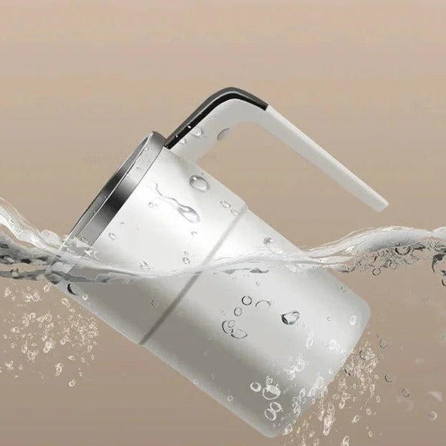 Automatic Mixing Cup with Stainless Steel Interior and Concealed Charging Port