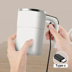 Automatic Mixing Cup with Stainless Steel Interior and Concealed Charging Port