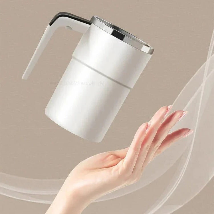 Automatic Mixing Cup with Stainless Steel Interior and Concealed Charging Port