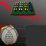 Kompaktes Golf-Putting-Set für das Mini-Tischspiel mit Haftunterlage