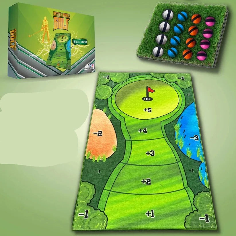 Kompaktes Golf-Putting-Set für den Innen- und Außenbereich