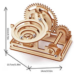 Wooden Mechanical Marble Run Building Kit for Adults – Creative Fun
