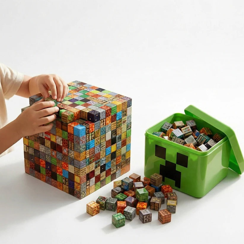 Magnetic Building Blocks Creative Set, 205 Pieces for Kids