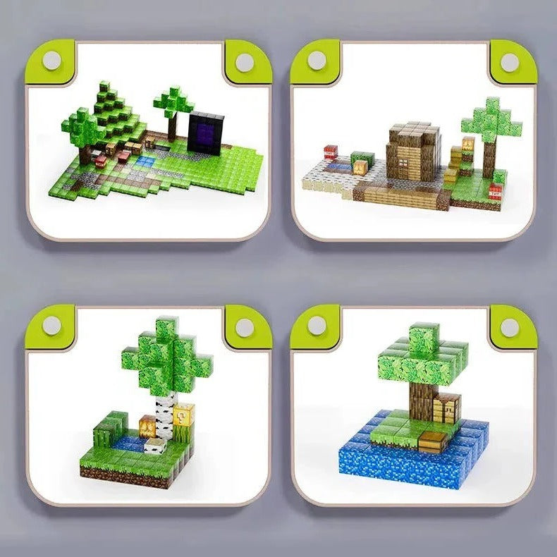 Magnetic Building Blocks Creative Set, 205 Pieces for Kids