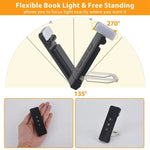 Kompakte USB Aufladbare LED Leselampe mit Timer und Clip-Design