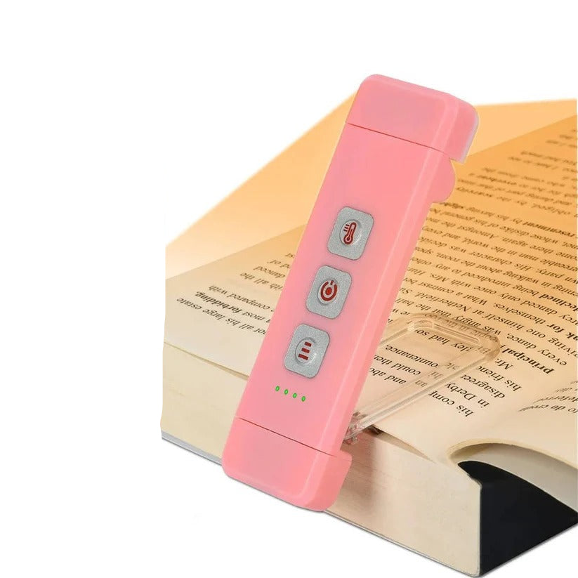 Kompakte USB Aufladbare LED Leselampe mit Timer und Clip-Design
