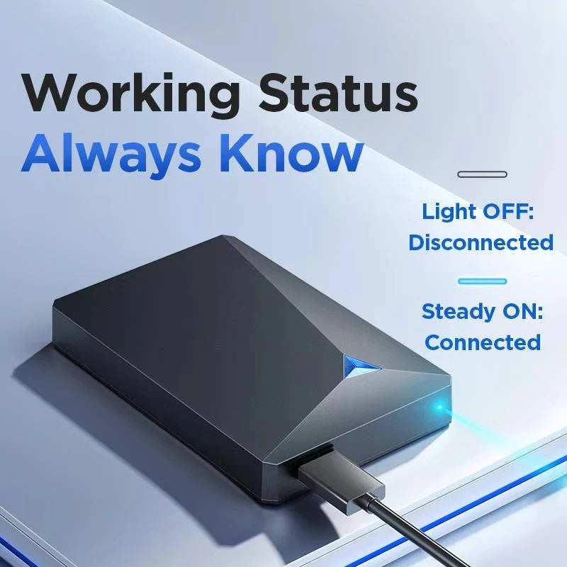 Fast USB 3.0 External Hard Drive for PC and Mac
