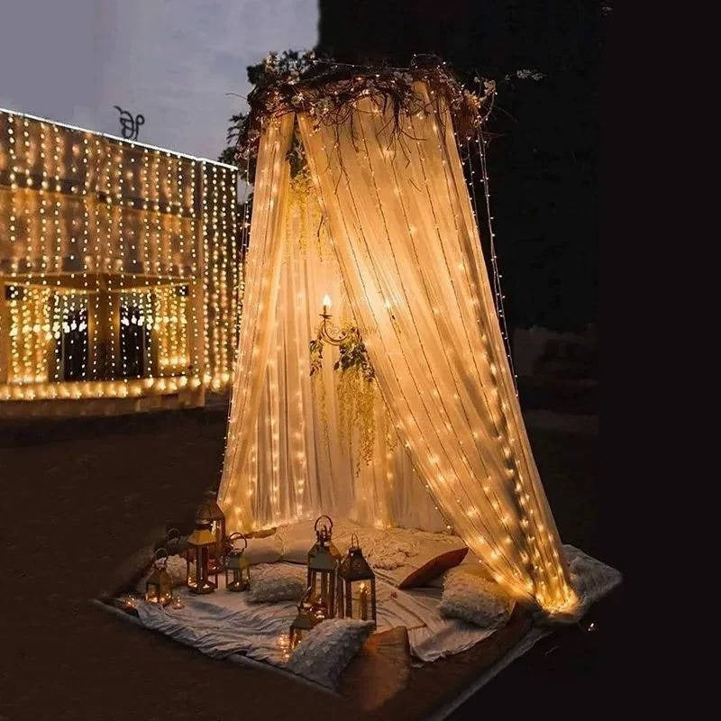Outdoor Solar Curtain Lights – Perfect Garden Lighting