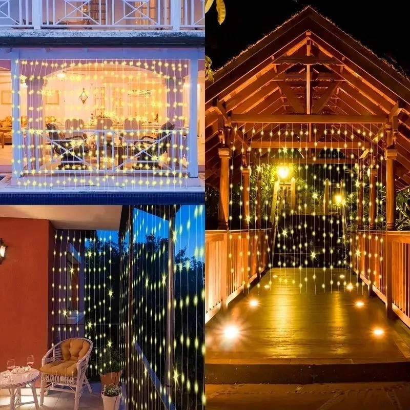 Outdoor Solar Curtain Lights – Perfect Garden Lighting