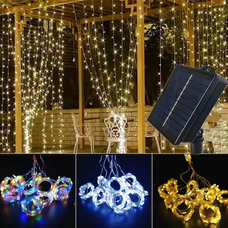 Outdoor Solar Curtain Lights – Perfect Garden Lighting