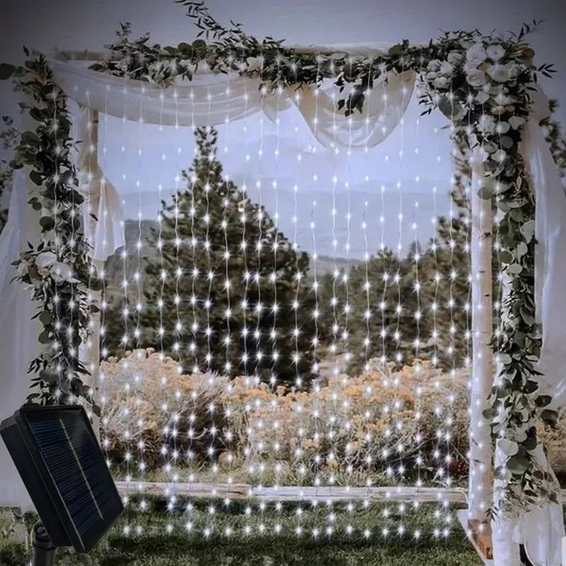 Outdoor Solar Curtain Lights – Perfect Garden Lighting