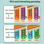 Wooden Magnetic Maze Game with Color Sorting for Kids
