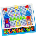 Bunte Steckspiel-Mosaikbox für Kinder – 296 Teile