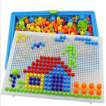 Bunte Steckspiel-Mosaikbox für Kinder – 296 Teile