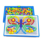 Bunte Steckmosaik-Puzzlebox für Kinder, 296 Teile