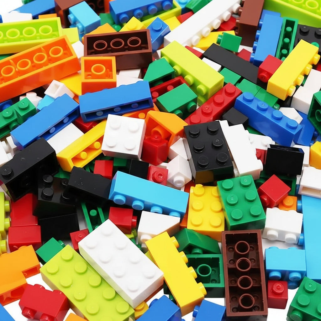 Creative Building Block Set for Children with 1000 Pieces and Storage Box