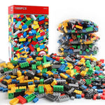 Creative Building Block Set for Children with 1000 Pieces and Storage Box