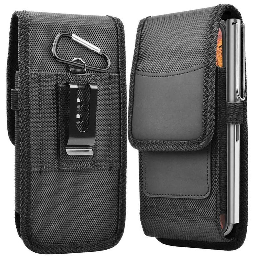 Praktische Smartphone-Halterung mit Tasche und Klappverschluss