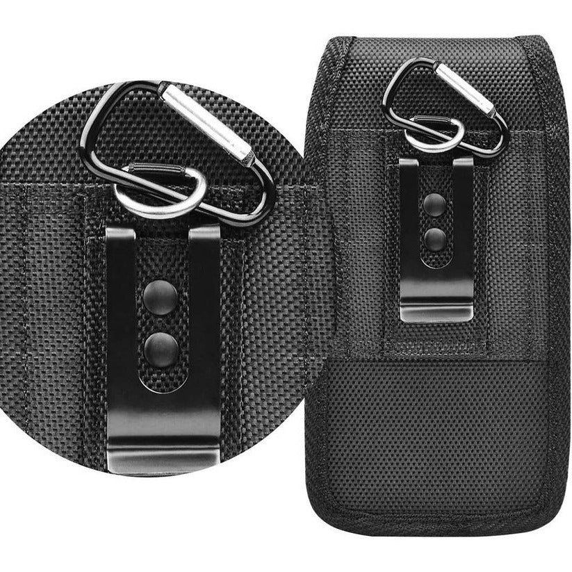 Praktische Smartphone-Halterung mit Tasche und Klappverschluss