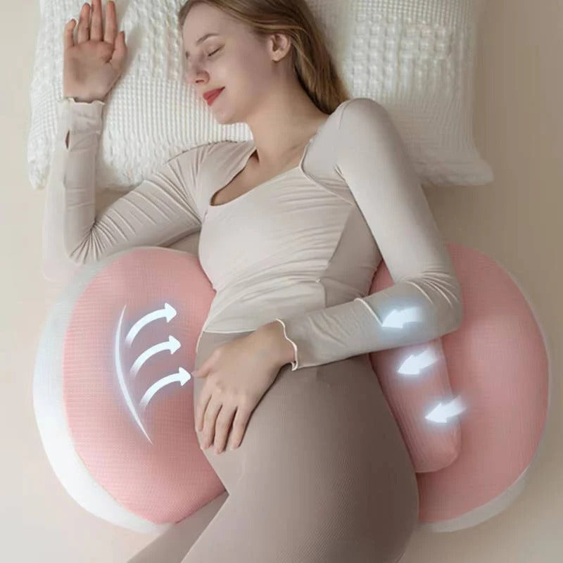 Pregnancy Pillow with Dual-Angle Design for Optimal Comfort
