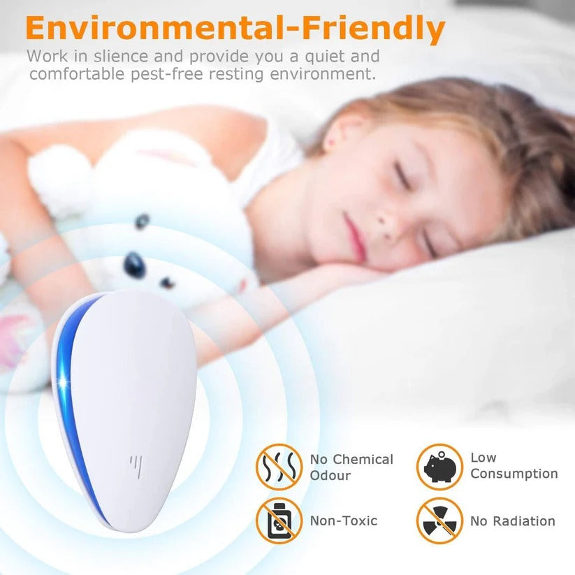 Ultrasonic Insect Repellent Device for Bed Bugs and Indoor Insects