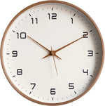 Wanduhr aus Holz mit elegantem runden Rahmen, 25 cm