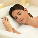 Ergonomic Bath Pillow with Suction Cup for Neck and Back Pain Relief