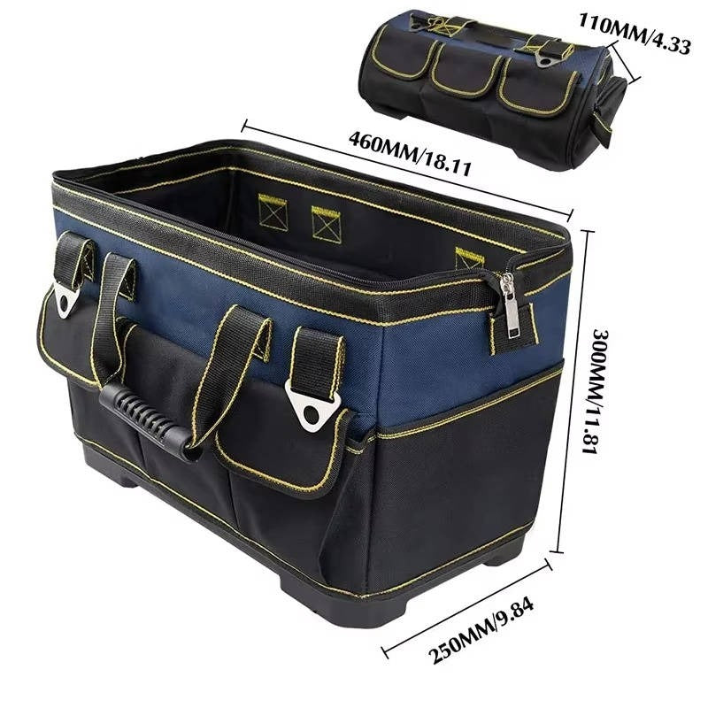 Wasserdichte Werkzeugtasche mit breiter Öffnung für einfachen Zugriff