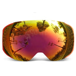 Skibrille mit Magnetwechsel-Objektiv, Anti-Fog und UV400 Schutz