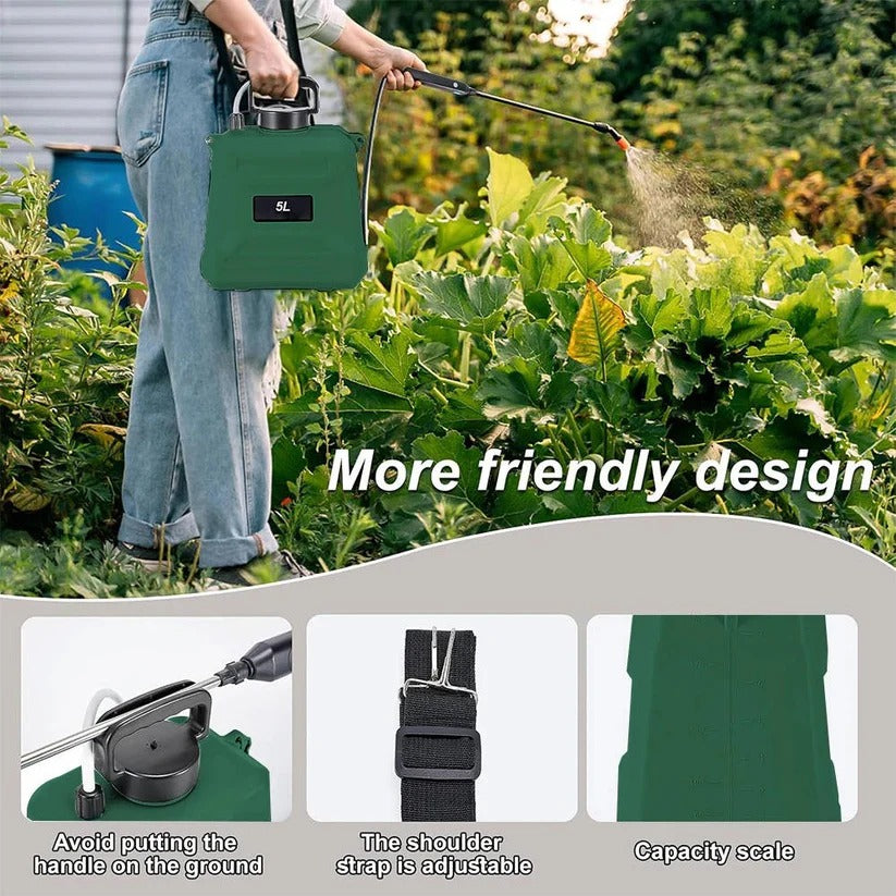 Akku-Gartenspritze mit 5L Tank und Verstellbaren Düsen