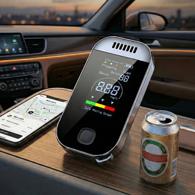 Smart Alcohol Tester with LCD Display and Contactless Sensor Technology
