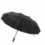 Compact umbrella with large handle, 96 cm diameter