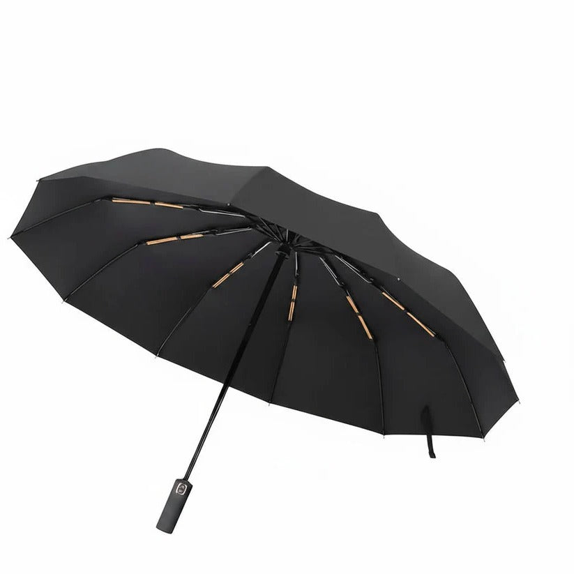 Compact umbrella with large handle, 96 cm diameter