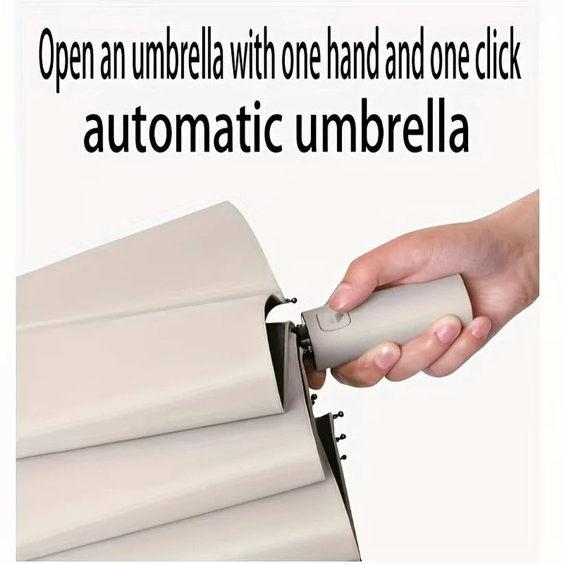 Compact umbrella with large handle, 97 cm diameter