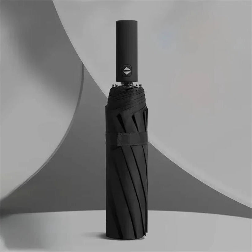 Compact umbrella with large handle, 96 cm diameter