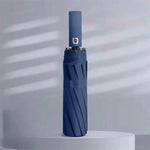 Compact umbrella with large handle, 96 cm diameter