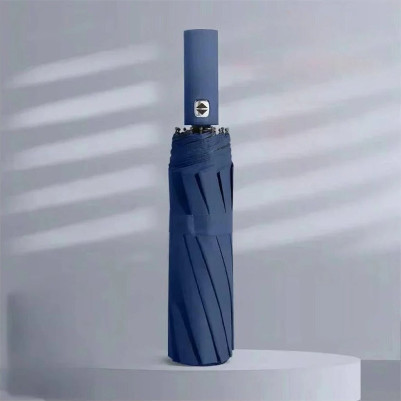 Compact umbrella with large handle, 96 cm diameter