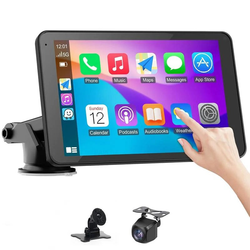 Smart 7-inch Car Touchscreen Display with Voice Control