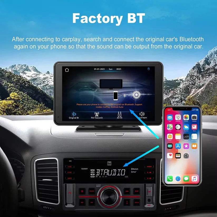 Smart 7-inch Car Display with Voice Control for Vehicles