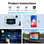 Smart 7-inch Car Display with Voice Control for Vehicles