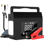 Portable Car Jump Starter with Integrated Air Compressor and Digital Display