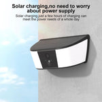 Kabellose Solar-Überwachungskamera mit Flutlicht und PIR-Bewegungserkennung