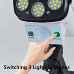 Solarlampe für den Außenbereich mit Bewegungsmelder und drei Lichtmodi