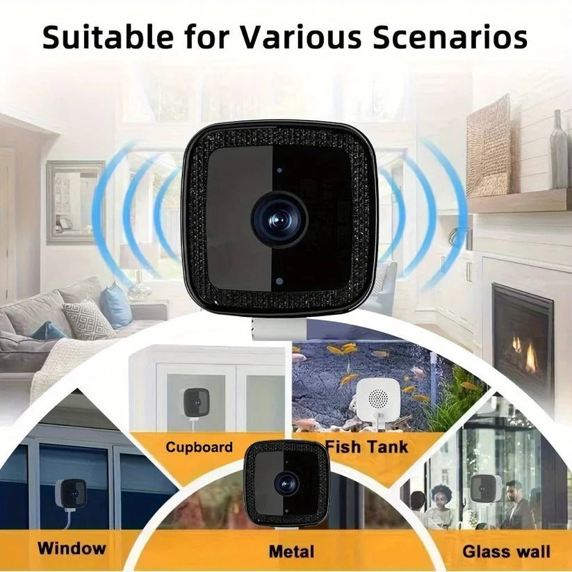 1080P Indoor Camera with Window Mount and Two-Way Audio