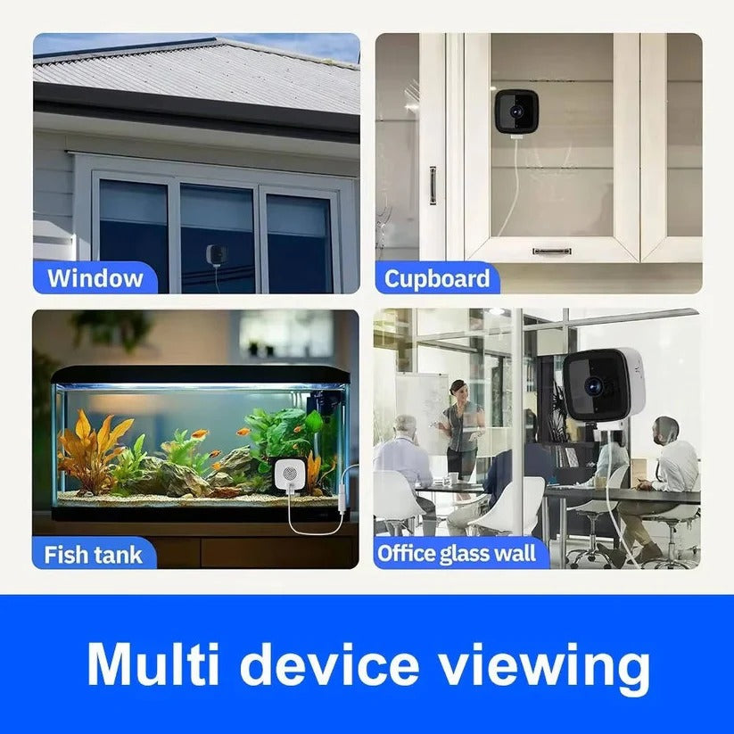 1080P Indoor Camera with Window Mount and Two-Way Audio
