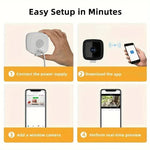 1080P Indoor Camera with Window Mount and Two-Way Audio
